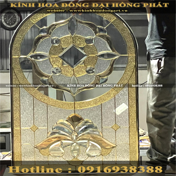 Vách kính hoa đồng VM - 010