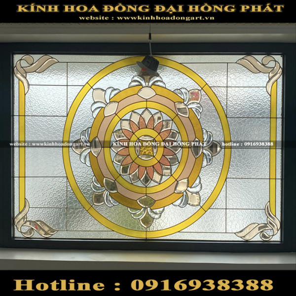 Vách kính hoa đồng VV - 049