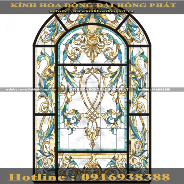 Vách kính hoa đồng VM - 028