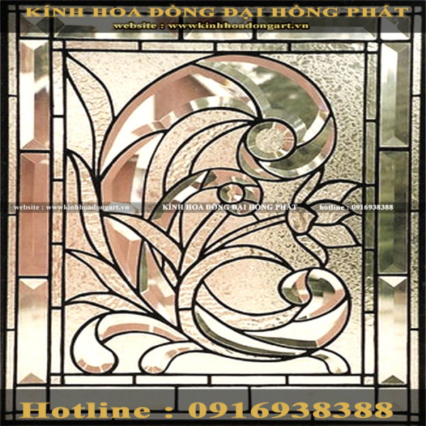 Vách kính hoa đồng VV - 017