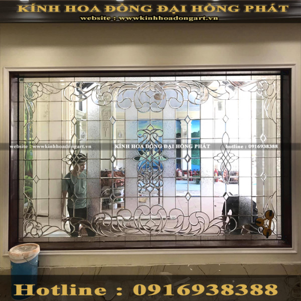 Vách kính hoa đồng VV - 028