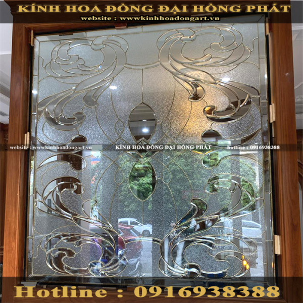Vách kính hoa đồng VV - 039