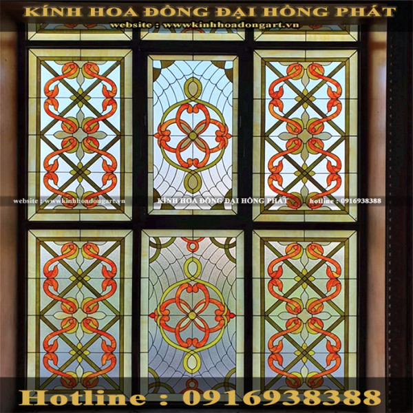 Vách kính hoa đồng VV - 021
