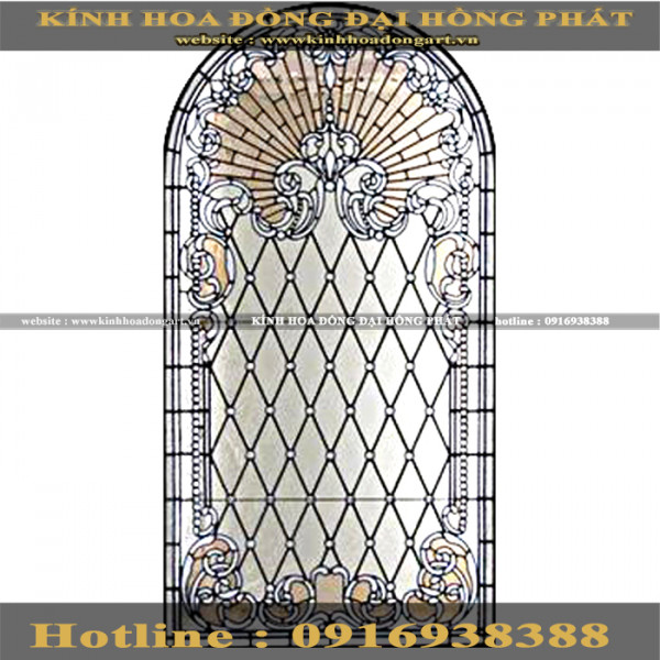 Vách kính hoa đồng VM - 030