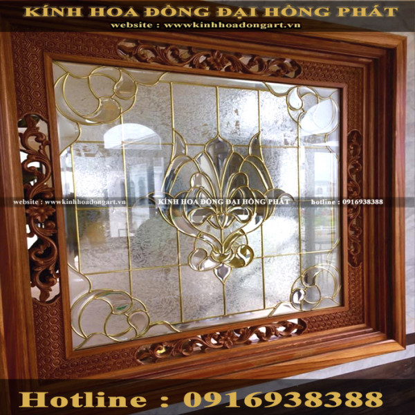 Vách kính hoa đồng VV - 035