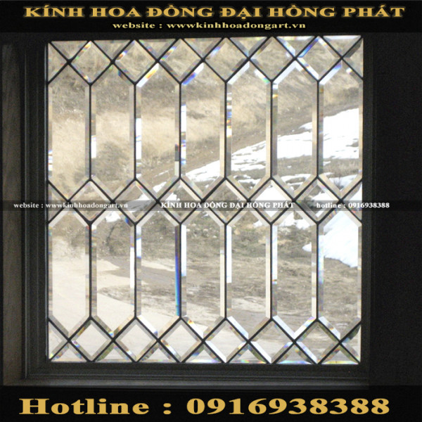 Vách kính hoa đồng VV - 027