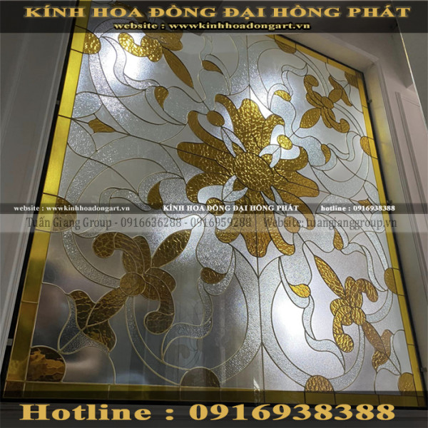Vách kính hoa đồng VV - 048