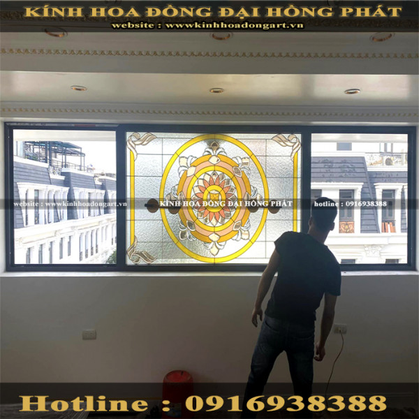 Vách kính hoa đồng VV - 050