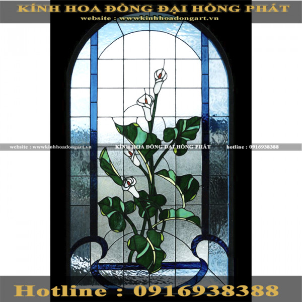 Vách kính hoa đồng VM - 013