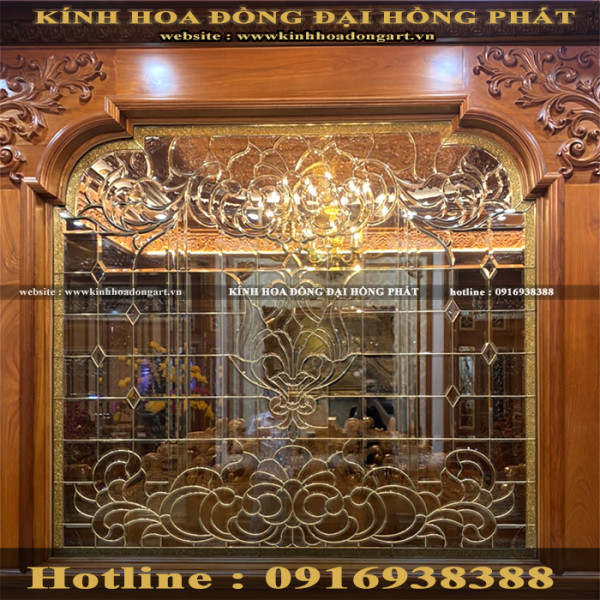 Vách kính hoa đồng VV - 006
