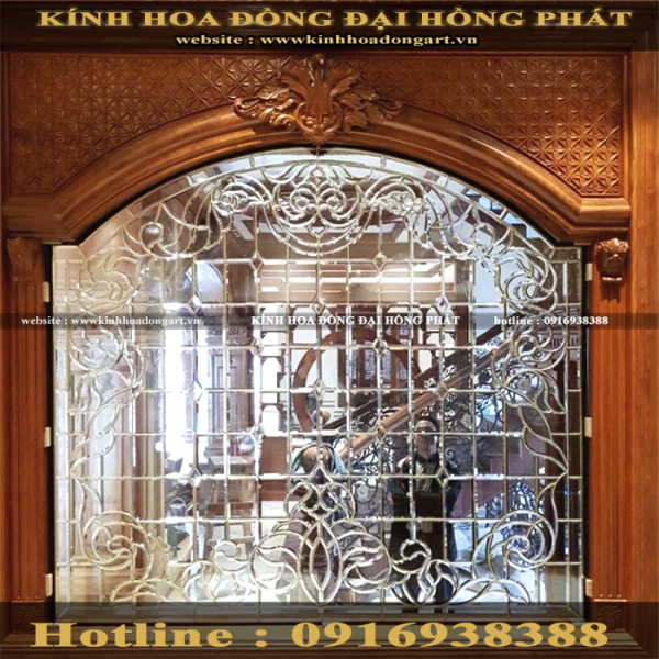 Vách kính hoa đồng VV - 009