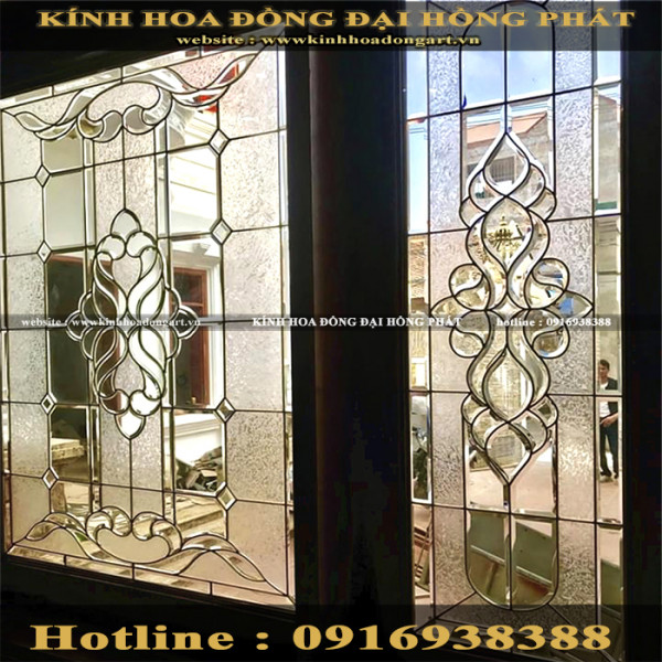 Vách kính hoa đồng VV - 029