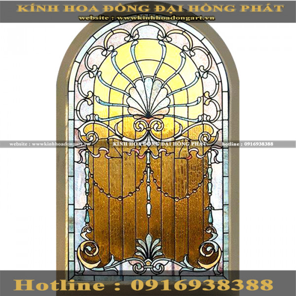 Vách kính hoa đồng VM - 031