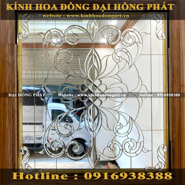 Vách kính hoa đồng VV - 053