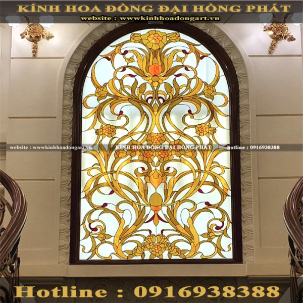 Vách kính hoa đồng VM - 019