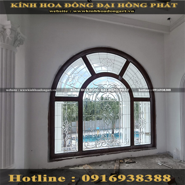 Vách kính hoa đồng VM - 004