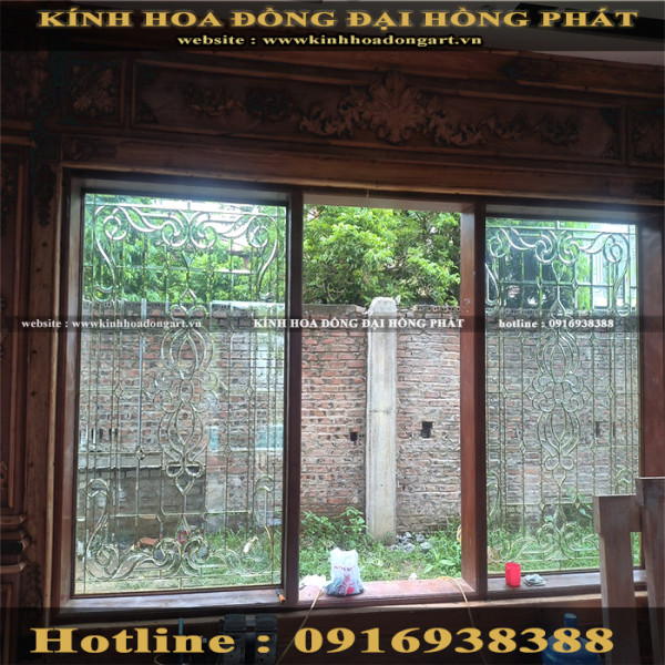 Vách kính hoa đồng VV - 042