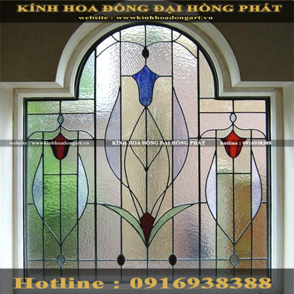 Vách kính hoa đồng VM - 012