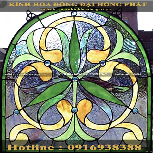 Vách kính hoa đồng VM - 018
