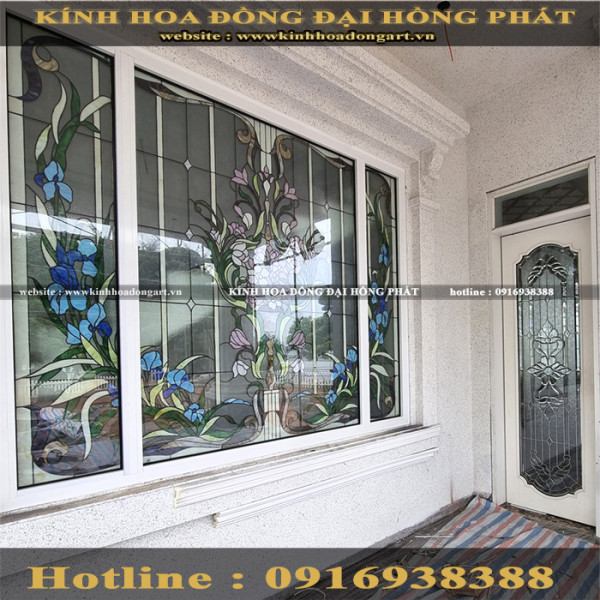 Vách kính hoa đồng VV - 043