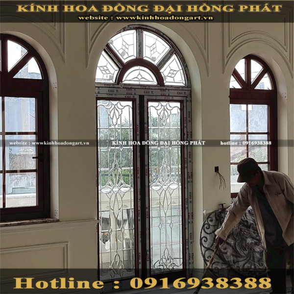Cửa kính hoa đồng MCK - 099